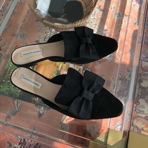 Saks Fifth Avenue Suede Mules
